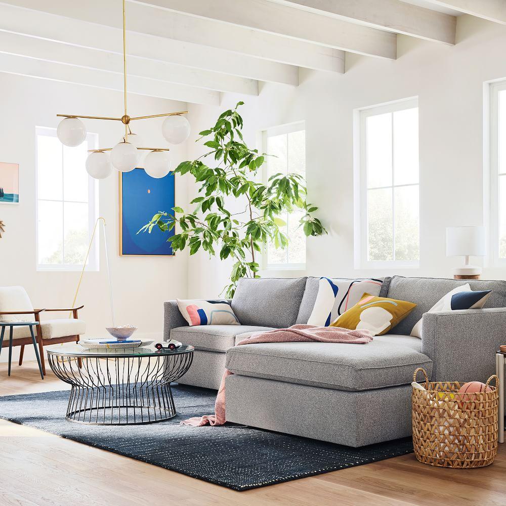 Sphere Stem 6 Light Chandelier Milk West Elm Australia